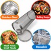 Stainless Steel Rolling Grill Basket for BBQ Cooking – Large