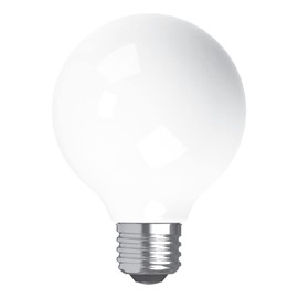 GE Relax LED Light Bulbs, 60 Watt, Soft White, G25 Globe Bulbs, Frosted, Medium Base (3 Pack)