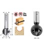 Amana Tool RC-1126 Punta de Carburo CNC Ball End Insert