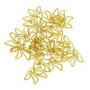 100pcs Shaped Paper Clips Flower Shape Metal Portable Office Clips