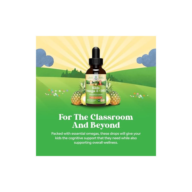 GROTTES- Líquido Omega 3 EPA DHA para Niños Vegano Orgánico