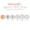 ImpressArt - Signature Moon Phase Design Metal Stamps, 4mm (Pack