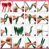 TOAOB 200pcs Pipe Cleaners Craft Supplies DIY Rose Bouquets Making