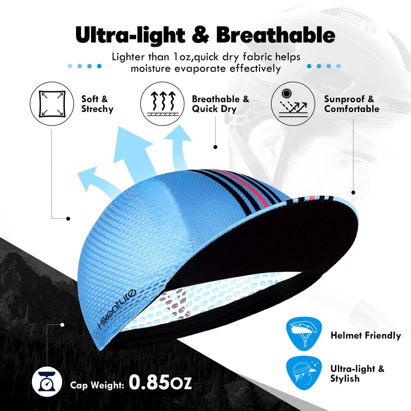 Hikenture Gorra de ciclismo para hombres y mujeres, sombrero de