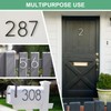 M METERXITY 6 Inch Floating House Number, Metal Modern House