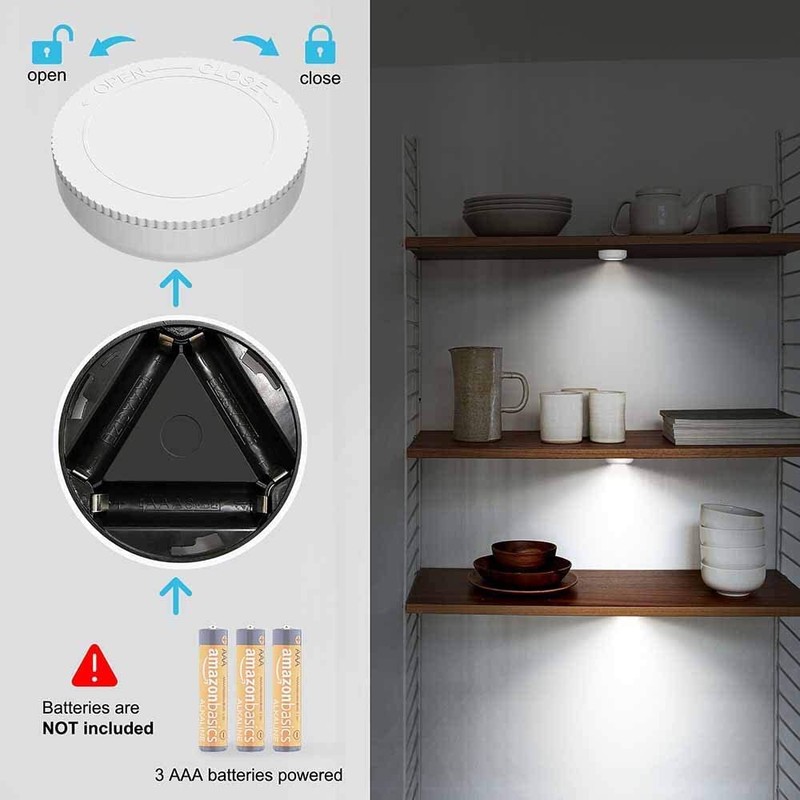 UMECORE Tap Light Push Lights, 7 Pack Small Under Cabinet