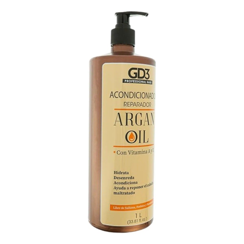Acondicionador Para Cabello Con Aceite De Argan Gd3 1 Lt