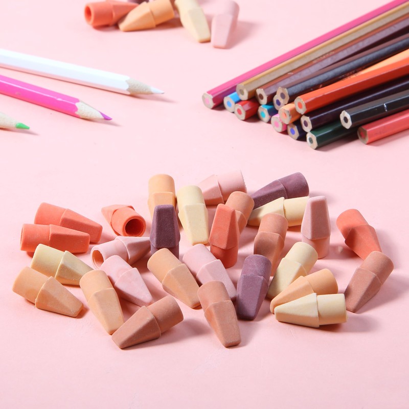 Mr. Pen- Pencil Top Erasers, 120 Pack, 6 Different Sunset