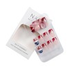 24 Pcs French Nails Square Press on Nails Independence Day