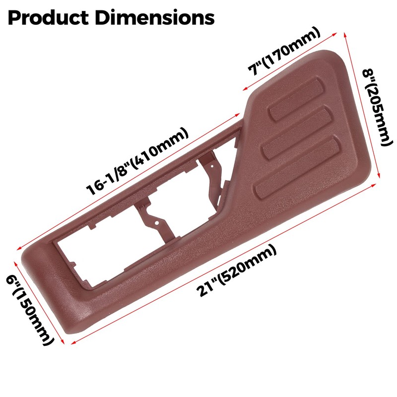 ECOTRIC Front Driver Seat Cushion Panel Trim Compatible with 2008-2010