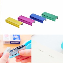 800Pcs Mini Color Staples DIY Shop Stapler Refills Standard Book Staples Mini Color Staples Office Staples(24/6mm),Staplers and Punches，Office Staples