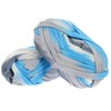 Ciieeo 2rolls Hand Crocheted Yarn for Projects of Creative Flat