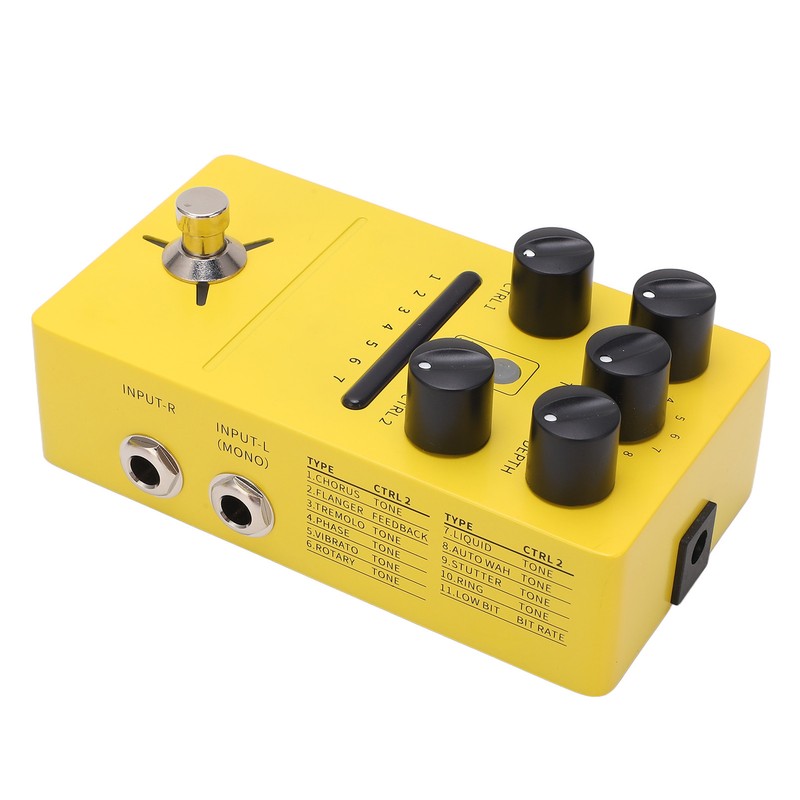 Multi Modulation Pedal Stereo 11 Modulation Effects True Bypass Phase