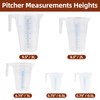 RealPlus Plastic Graduated Measuring and Mixing Pitchers (5 Piece Set)