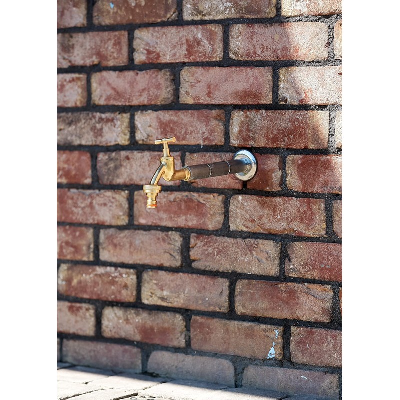 Outdoor Garden Tap Hose Union Bib Tap 3/4" polished Brass