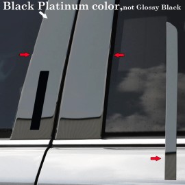 Torox 2011-2019 Ford Explorer W/keypad cut BLACK PLATINUM STAINLESS STEEL Pillar Posts