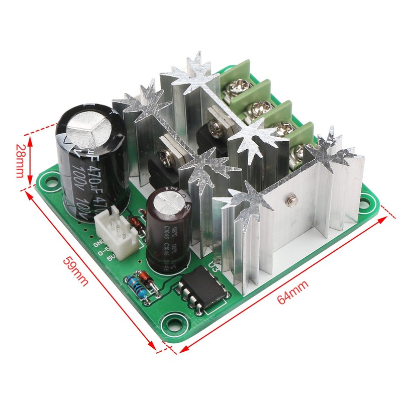 DROK dc Motor Controller Speed Controller for Brushed Motor Switch