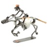 Steelman24 I Nuts and bolts sculpture HORSEBACK RIDER I Handmade