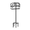 Fire Beauty Garden Hose Holder with Storage Basket,Heavy-Duty,80+lb Capacity,Rust-Proof Stainless