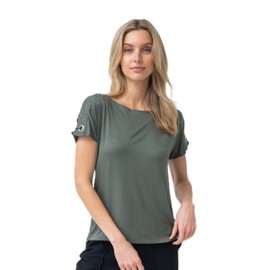 Cable & Gauge Geometric Embroidered Top, Dry Oregano, L