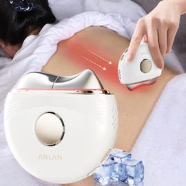 [Featured in Popular Magazines] ANLAN Hot and Cold Lift Cassa EMS Face Body Electric Movement 45° Temperature Sensation Cooling Lift, 3 Color LED Esthetics, Vibration, Cassa Plate, Suitable for Whole