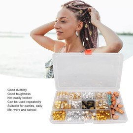 Joyas para el Cabello para Trenzas, Colgante de Rastas DIY Metal Decorativo Vintage Envuelto Puños para el Cabello Adorno para Citas Boda