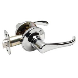 Designers Impressions Rochester Design Polished Chrome Passage Door Lever (Hall and Closet)