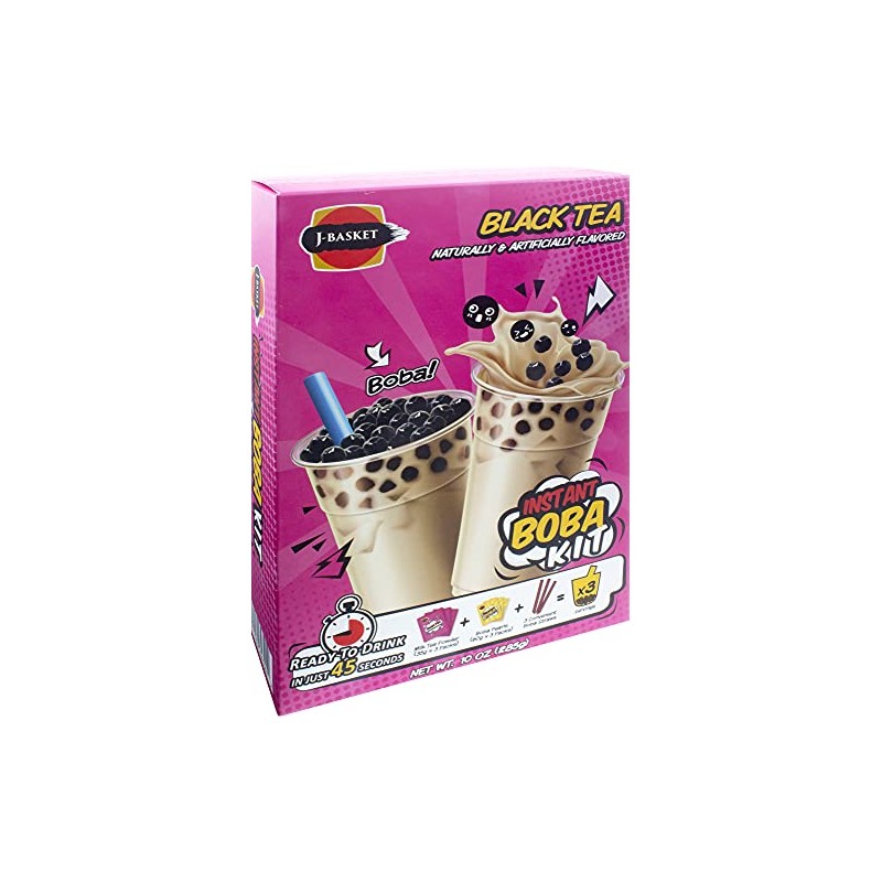 J-Basket Black Tea Boba Kit, 10 Oz