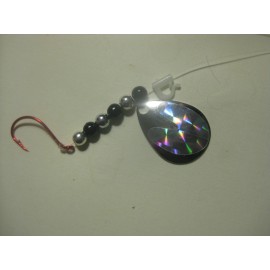 Unbranded Walleye 1 Hook Spinner Rigs ( Silver Holographic)