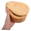 GRIRIW Wooden Three-Tier Salt Dip Sugar Box Lid Kitchen Storage