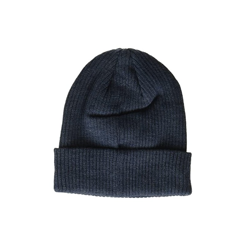 Champion Logo Cuff Beanie, Dark Blue Heather, One Size