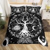 Erosebridal Tree of Life Duvet Cover Hippie Gothic Moth Bedding