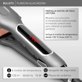 Rca Alaciadora Ceramica Ionica 6 Niveles Frizz Cero