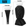 Ice Scraper Mitten for Windscreen,Snow Scraper with Warming Soft Lined