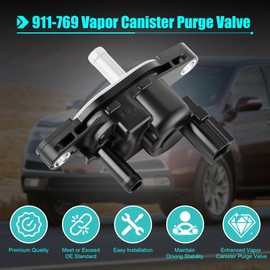 GSNIZ 911-769 Vapor Canister Purge Valve Solenoid Valve Fit for 2006-2012 Honda Accord, 2009-2015 Pilot & Odyssey Civic Ridgeline Crosstour Acura MDX RDX TL RL TSX ZDX OEM# 36162-RMX-A01 136200-7040