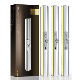 EZVALO Motion Sensor Closet Lights with Rotatable Sensor, 1800mAh Rechargeable Closet Lighting, 3 Color Temps, 90+CRI Magnetic Dimmable Cabinet Lights for Wardrobe, Pantry