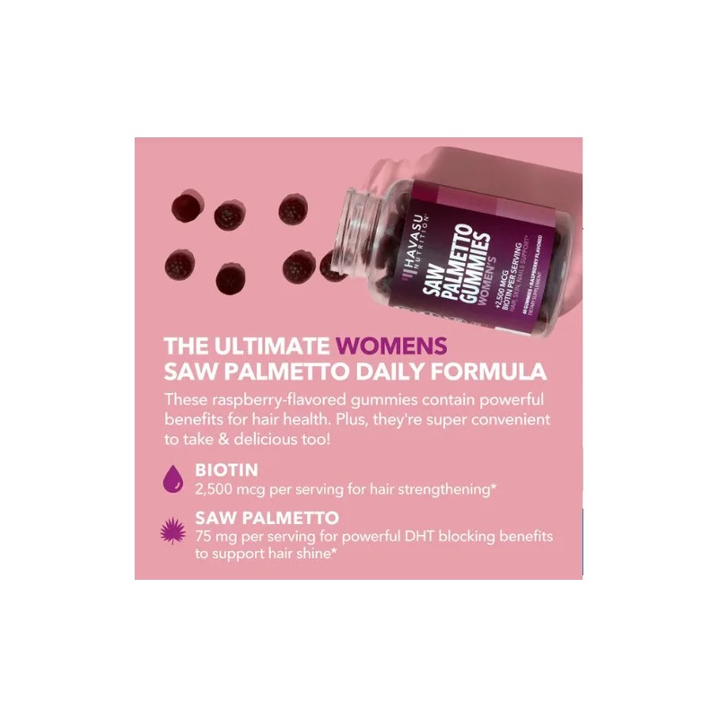 Havasu Nutrition Saw Palmetto Women's + Biotina 60 Caps Sfn