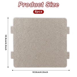 6pcs Microwave Waveguide Cover Universal Mica Sheet Microwave Oven Parts Microwave Oven Repairing Part for Home Office Kitchen Restaurant