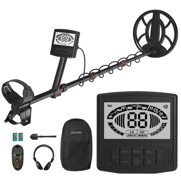 Professional Metal Detector for Adults with Beach Shovel, Headphones, Waterproof
