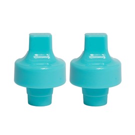 Refresh-a-Baby Reusable Bottle Top Spout Adapter – Reusable, Easily Convert Any Bottle into a Spill-Proof Sippy – Perfect for Travel & Everyday Use, BPA-Free, Dishwasher Safe - Pack of 2 (Baby Blue)