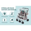 Double Stroller Rain Cover, Waterproof Weather Shield for Side by