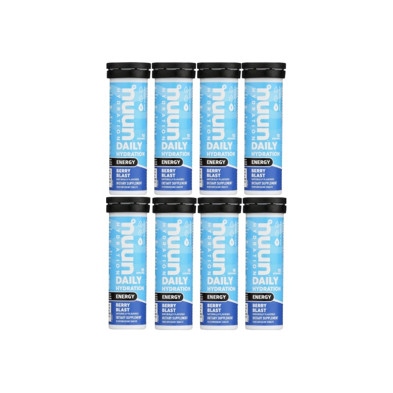 Nuun, Daily Hydration, Energy, Berry Blast 10 tablets, Pack of