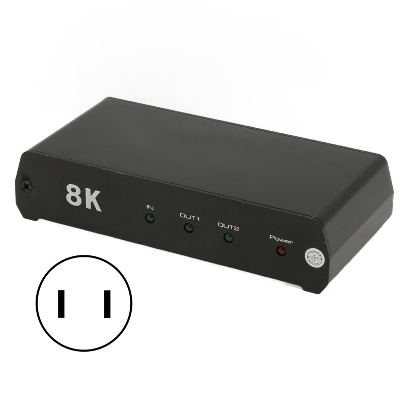 HD Multimedia Interface Splitter 1 In 2 Out 8K 60Hz