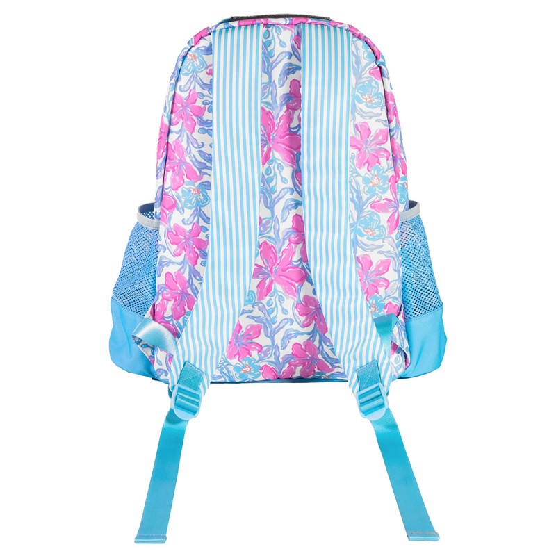 Lilly Pulitzer Small Backpack with Pockets, Adjustable Straps and Top
