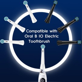 Replacement Heads Compatible with Oral B iO, IO Replacement Toothbrush Heads Compatible with Oral-B iO Series 2 3 4 5 6 7 8 9 10 Handle, Medium Hardness