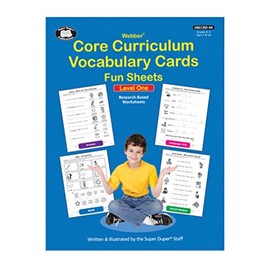 Webber Core Curriculum Vocabulary Cards Fun Sheets - Level One (Research-Based Worksheets)