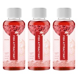 SIXCAR Red 40 Fishing Lures,Red Worm Liquid Baits & attractant,Fishing Bait,Fishing Liquid,Red Ink Fishing,Bait Fish Additive,Fish Lure Attraction Enhancer for Trout, Cod, Carp, Bass (3 Bottle)