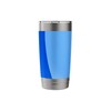 Minimalist Blue Design Simple Modern Style Stainless Steel Insulated Tumbler