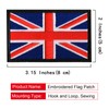 EmWoot 2PCS British UK United Kingdom Flag Patch Embroidered Morale