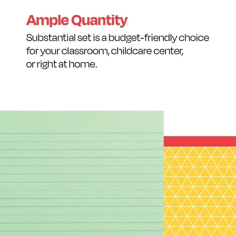 School Smart Green Newsprint Practice Paper, 3/4 Inch Rule, 12